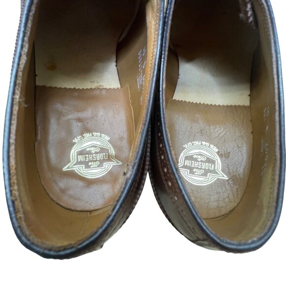 Florsheim Men’s Brown Leather Lace-Up Wingtip Oxford Classic Dress Shoes Sz 10B main image 5